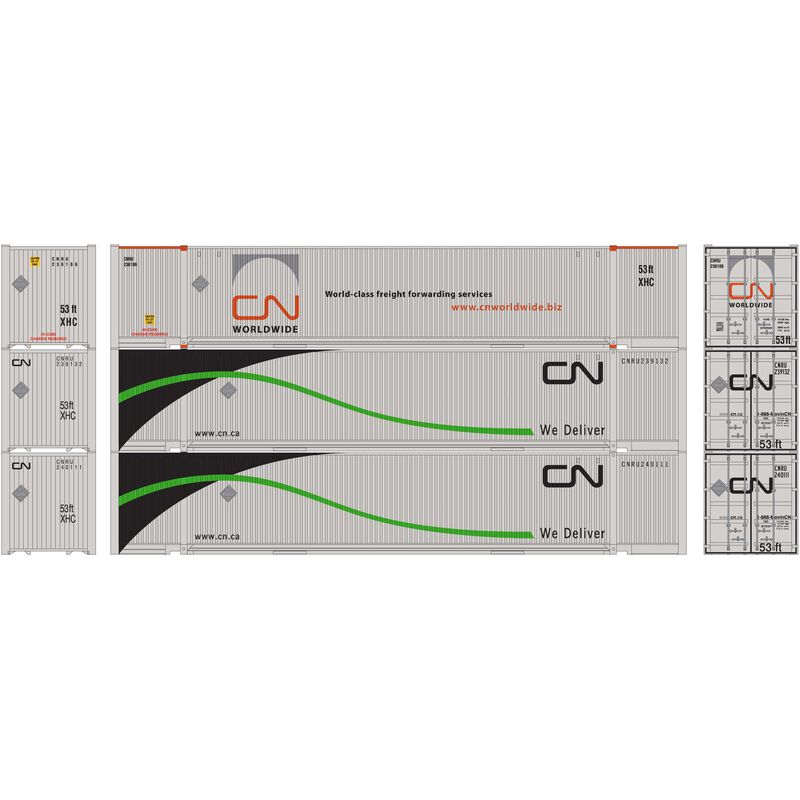 Athearn N 53' Jindo Container, CN 2 (3) - ATH17767