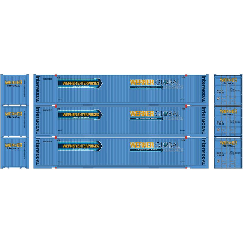 Athearn N 53' Jindo Container, Werner (3) - ATH17768