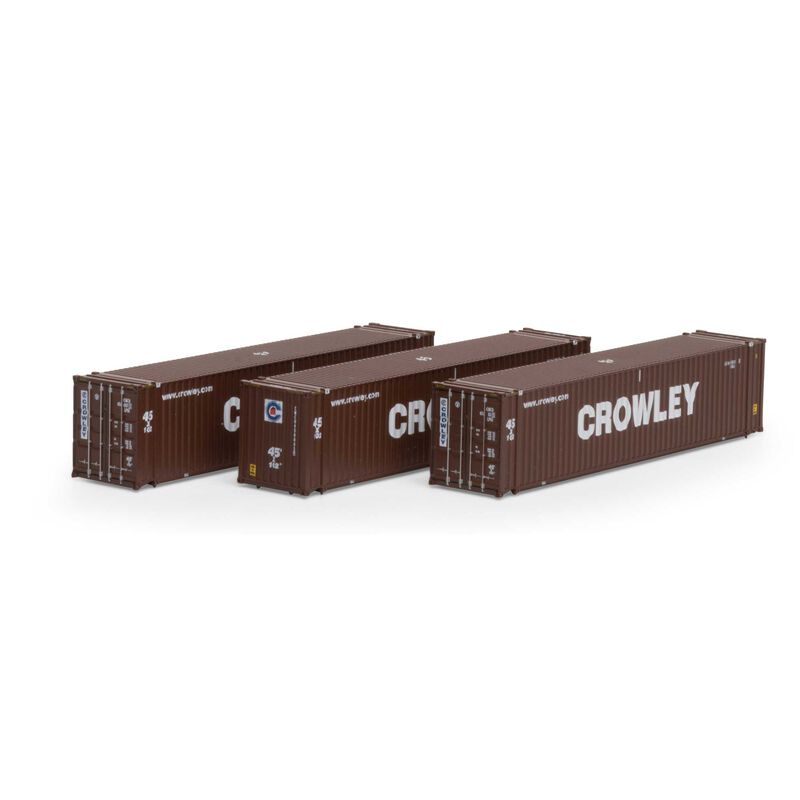 Athearn N 45' Container, Crowley #1 (3) - ATH17894