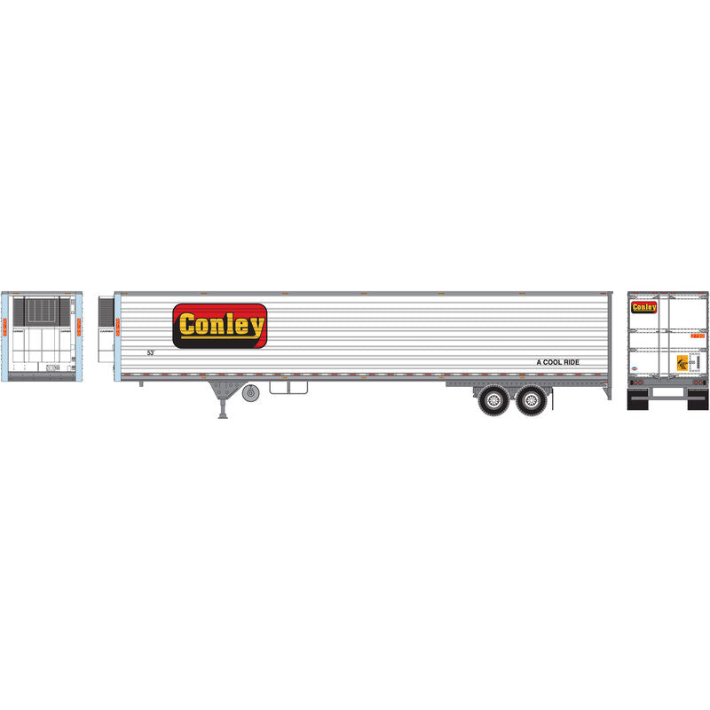 Athearn HO RTR 53' Utility Reefer Trailer, Conley #2790 - ATH17905
