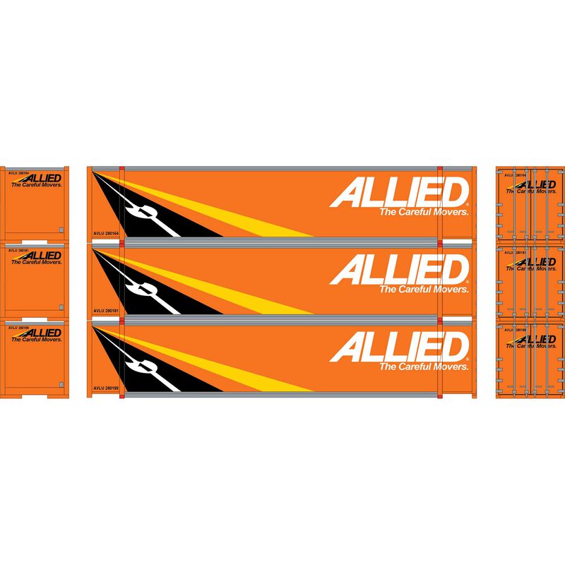 HO 48' Containers, AVLU #280164/280181/280199