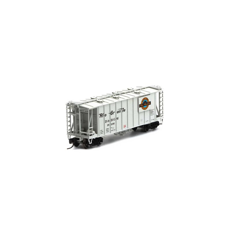 Athearn N GATC 2600 Airslide Hopper, D&RGW #18106 - ATH23482
