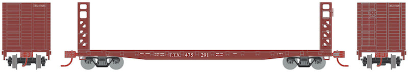 Athearn N GSC 53' Bulkhead Flat, TTX/Early #475291 - ATH24294