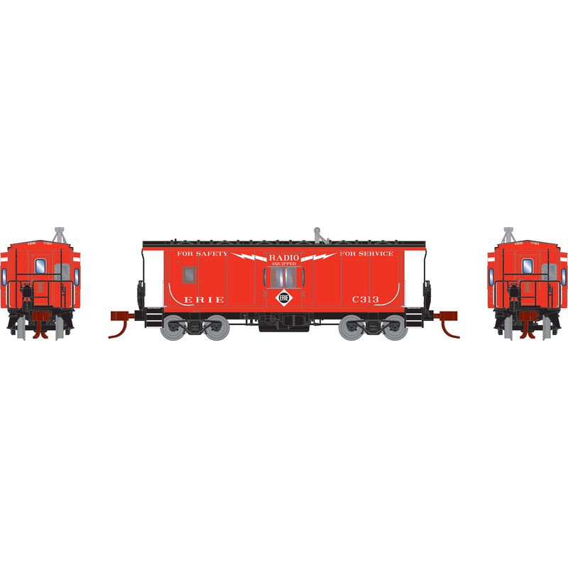 Athearn N Bay Window Caboose, Erie #C313 - ATH24325