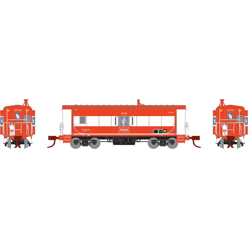 Athearn ATH24336 N Bay Window Caboose, Frisco #1731 - ATH24336