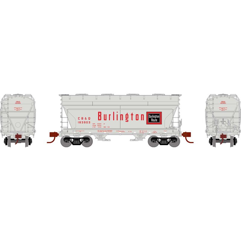 Athearn N ACF 2970 Covered Hopper, CB&Q #183951 - ATH24663