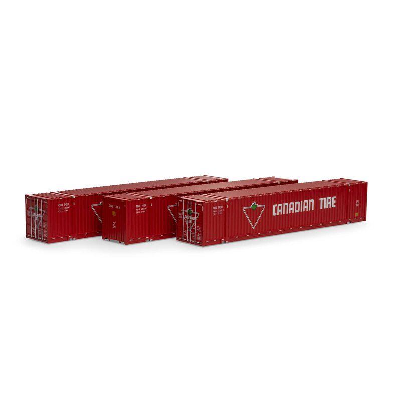 Athearn HO RTR 53' Jindo Container, Canadian Tire (3) - ATH26576