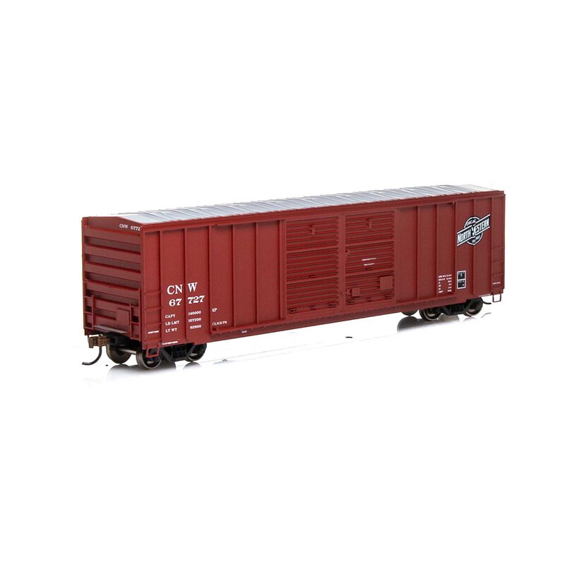 Athearn HO RTR 50' FMC Double Door Box, C&NW #67727 - ATH27190