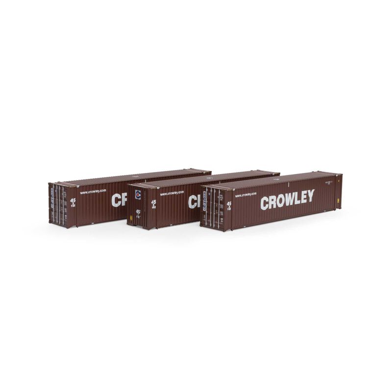 Athearn HO RTR 45' Container, Crowley #1 (3) - ATH28040