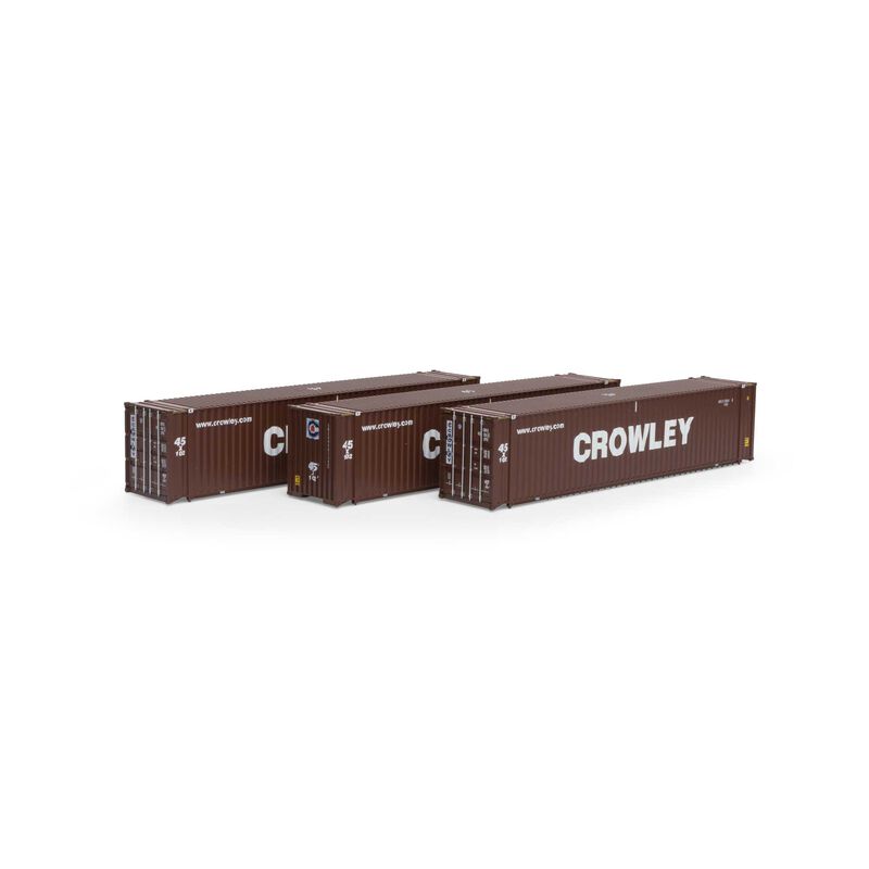 Athearn HO RTR 45' Container, Crowley #2 (3) - ATH28041