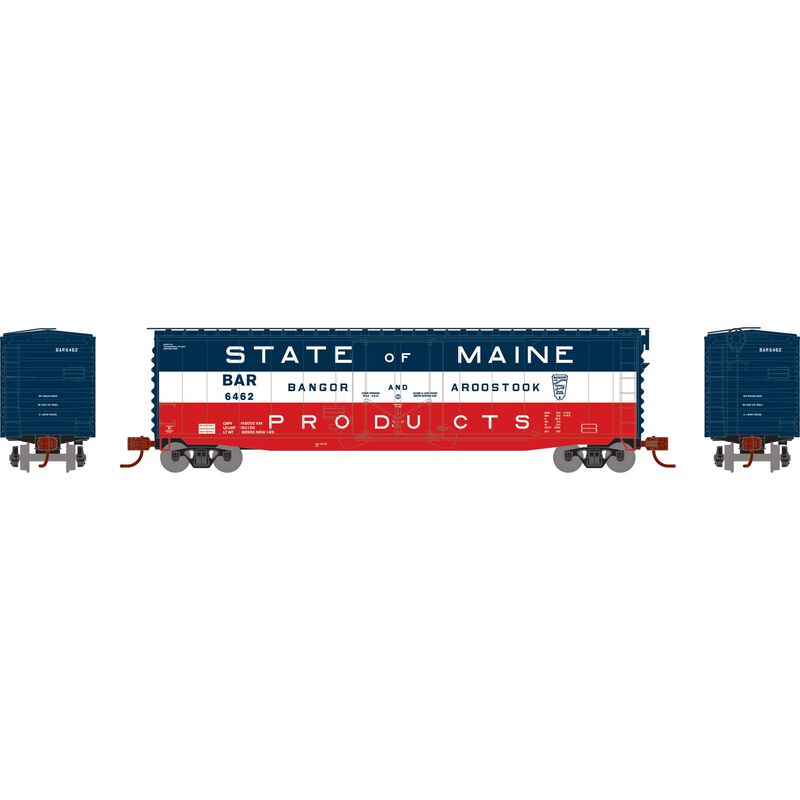 Athearn N 50' PS-1 Plug Door Smooth Side Box, BAR #6462 - ATH2805