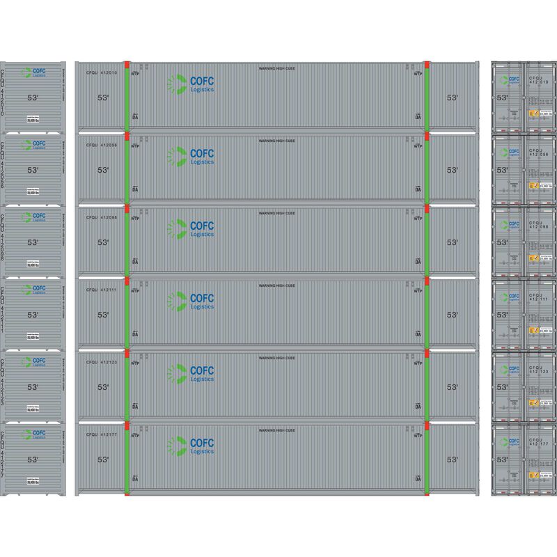 Athearn HO 53' CIMC Container, COFC Logistics #1 (6)