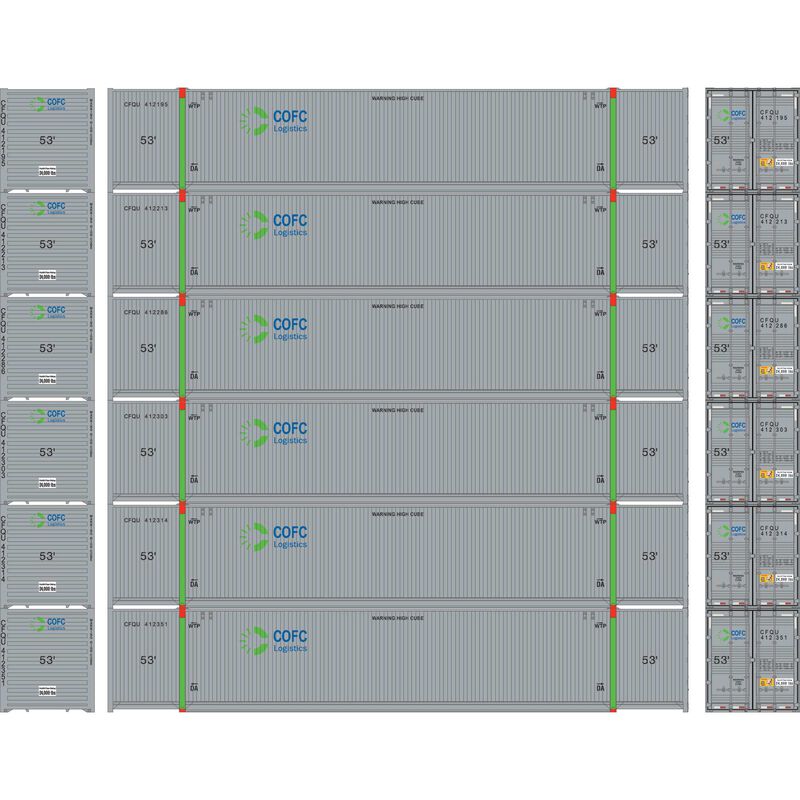 Athearn HO 53' CIMC Container, COFC Logistics #2 (6)