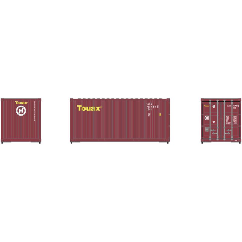 Athearn HO RTR 20' Corrugated Container, GLDU (3) - ATH28881