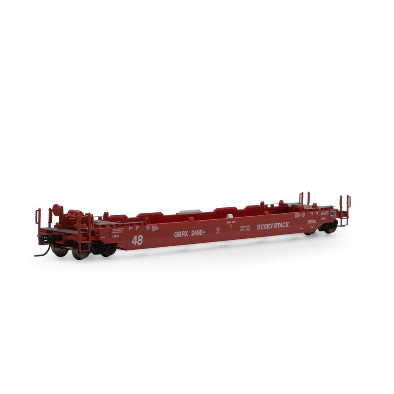 Athearn N 48' Husky Stack Well, GBRX #2495 - ATH3286