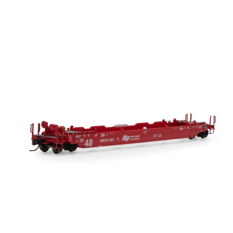 Athearn N 48' Husky Stack Well, NWCX #981 - ATH3289
