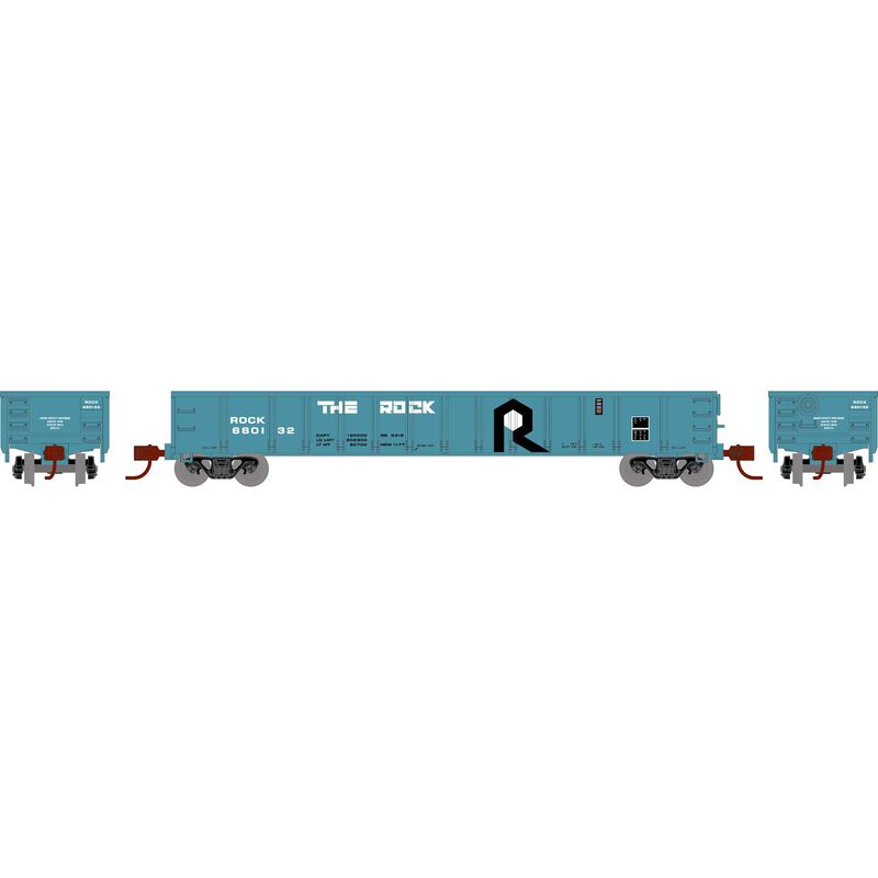 Athearn N 52' Mill Gondola, RI #680132 - ATH3558