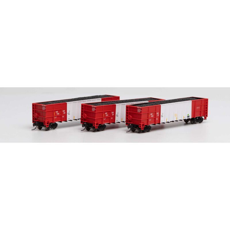 Athearn N Thrall High Side Gondola/Load,Herzog/White #2(3) - ATH3842