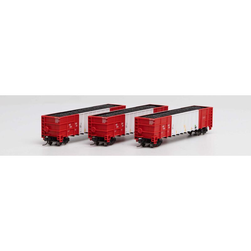 Athearn N Thrall High Side Gondola/Load,Herzog/White #3(3) - ATH3843
