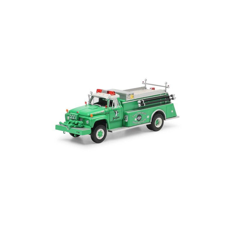 Athearn HO Ford F-850 Fire Truck, Penguin Ginger Ale P-18