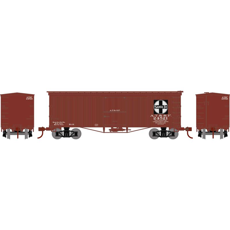 Athearn N 36' Old Time Wood Box, SF #24521 - ATH5144