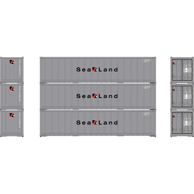 HO 40' Smooth Side Containers, SEAU #2 (3)
