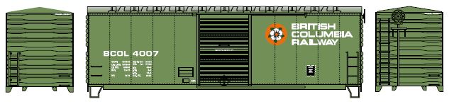 Athearn HO RTR 40' Modernized Box, BCOL #4019 - ATH67452