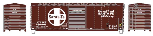 Athearn HO RTR 40' Modernized Box, SF #146837 - ATH67462