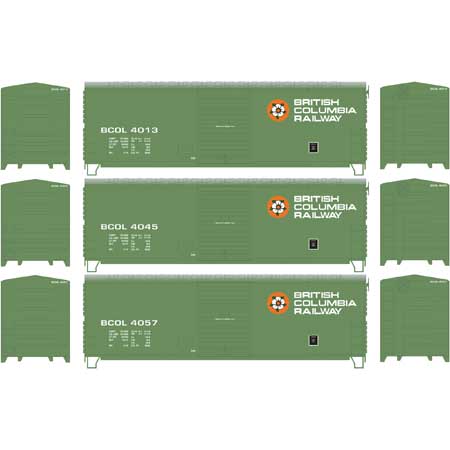 Athearn HO RTR 40' Modernized Box, BCOL (3) - ATH67475