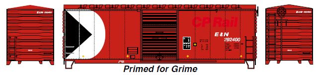 Athearn HO RTR 40' Modernized Box, E&N ex CP #292411 - ATH67482
