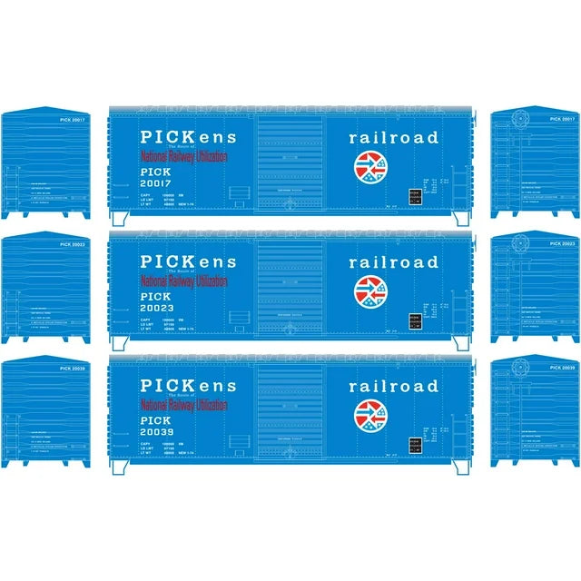 Athearn HO RTR 40' Modernized Box, PICK (3) - ATH67499