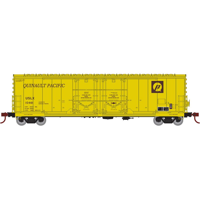 Athearn HO RTR 50' Evans DD Plug Box,USLX Q Pacific #10461 - ATH67728