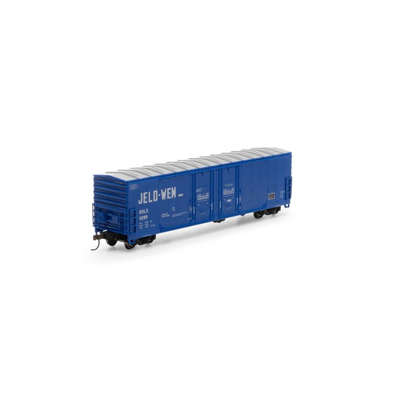 Athearn HO RTR 50' Evans DD Plug Box, USLX Jeld-Wen #11299 - ATH67956