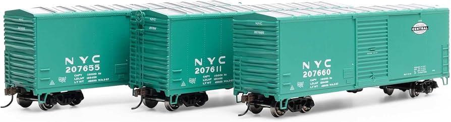 Athearn HO 40' Modern Box Car, NYC #207611/207655/207660
