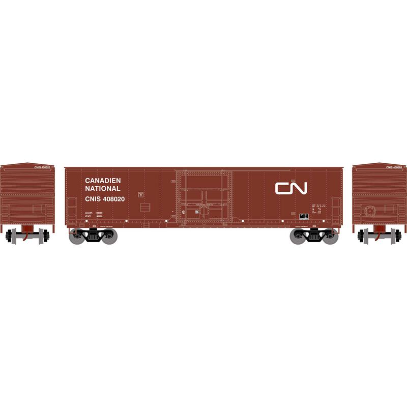 Athearn HO RTR 50' Superior Plug Door Box, CN #408020 - ATH71035