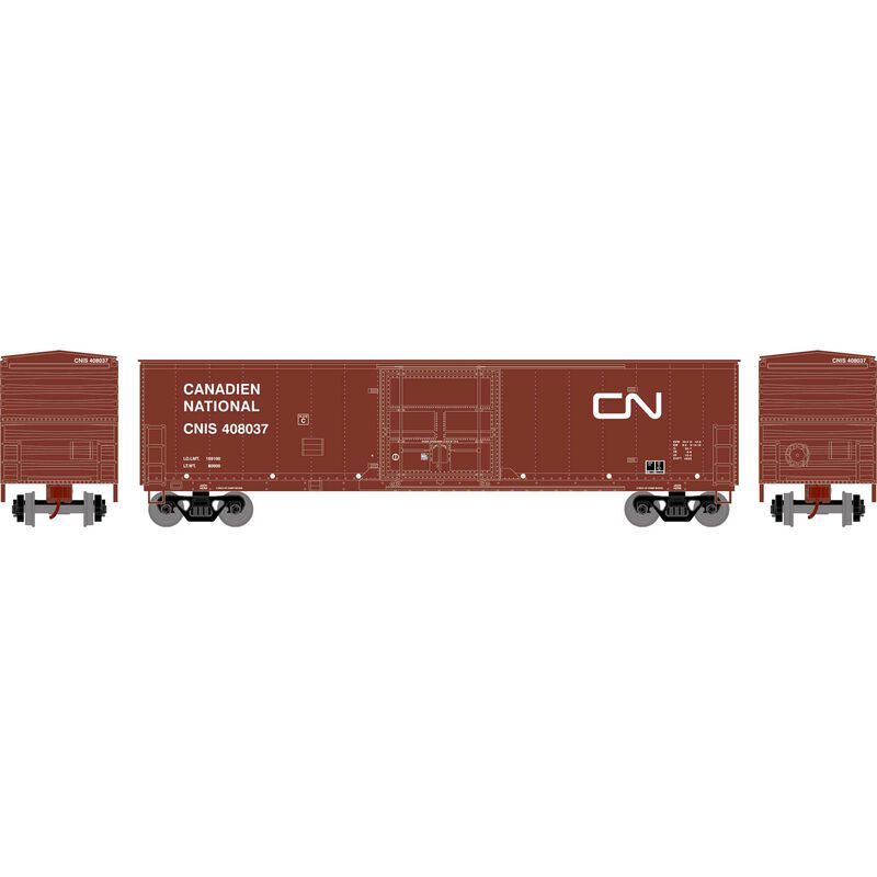 Athearn HO RTR 50' Superior Plug Door Box, CN #408037 - ATH71037