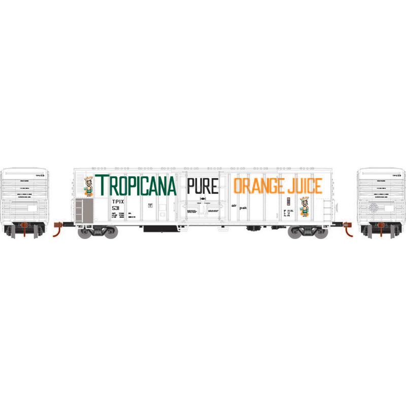 Athearn HO RTR 57' PCF Mechanical Reefer, Tropicana #531 - ATH71054