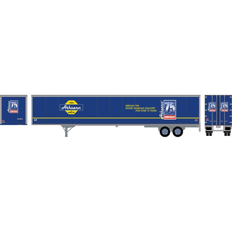 Athearn HO RTR 53' Wabash Plate Trailer, Athearn 75th Ann. - ATH72803