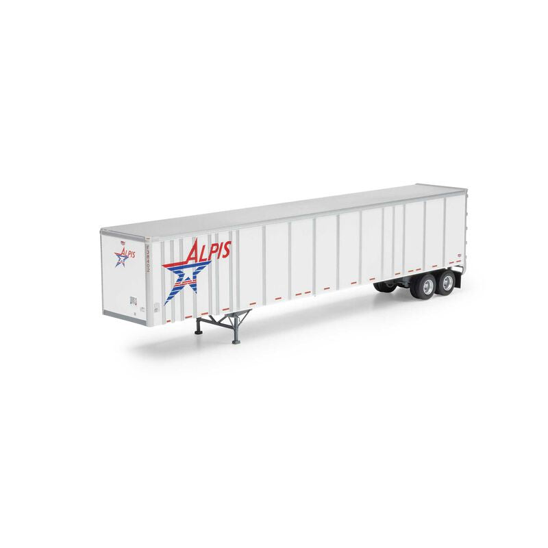 Athearn HO 53' Wabash Plate Trailer, Alpis #F38402