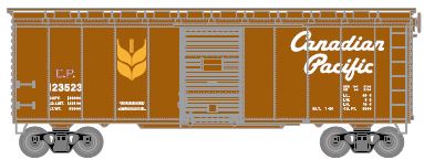 Athearn HO RTR 40' YSD Box,CPR/Script Grain Service#123523 - ATH73719