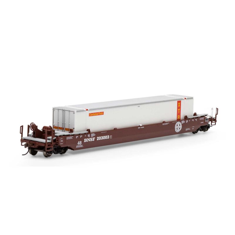 Athearn HO 48' HuskyStack Well,BNSF/48' XTRA#203003-951233 - ATH7438