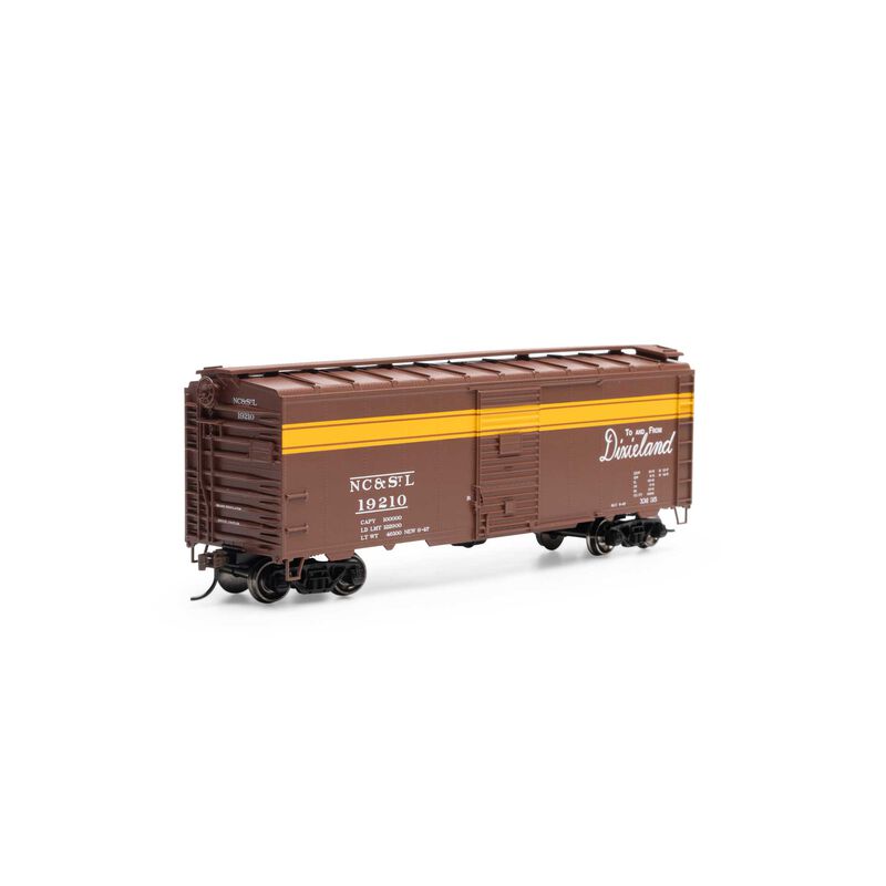 Athearn HO 40' Youngstown Door Box, NC&STL #19210 - ATH75340