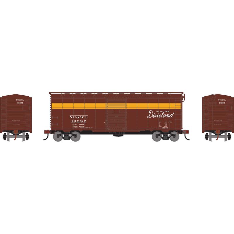 Athearn HO 40' Youngstown Door Box, NC&STL #19297 - ATH75342