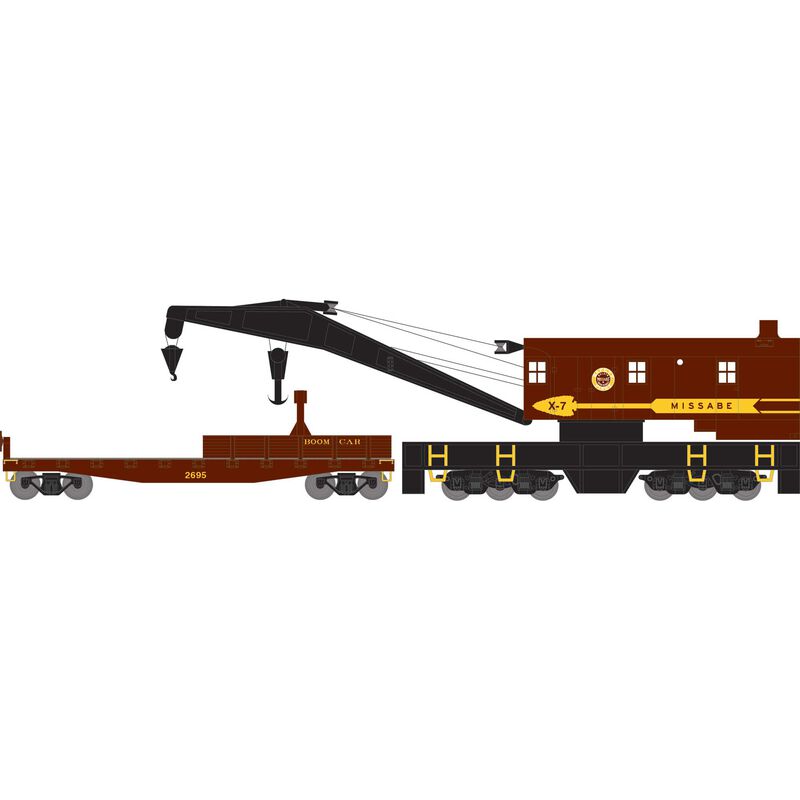 Athearn HO 200T Crane / Tender, DM&IR #X-7 / 2695