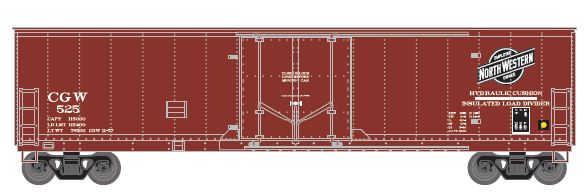 Athearn HO RTR 50' Youngstown PD Box, C&NW #525 - ATH76112
