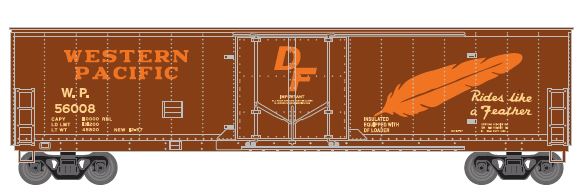 Athearn HO RTR 50' Youngstown PD Box, WP/Feather #56025 - ATH76133