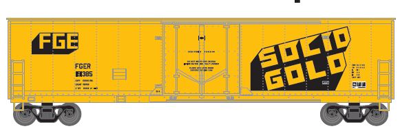 Athearn HO RTR 50' Youngstown PD Box,FGER/SolidGold#191406 - ATH76137