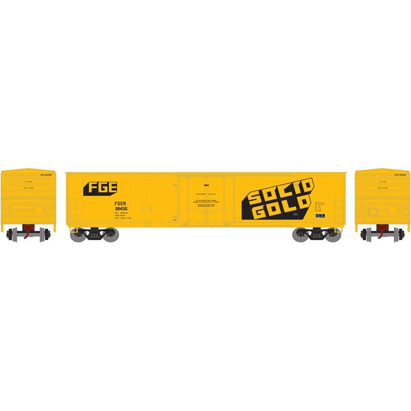 Athearn HO RTR 50' Youngstown PD Box,FGER/SolidGold#191456 - ATH76138