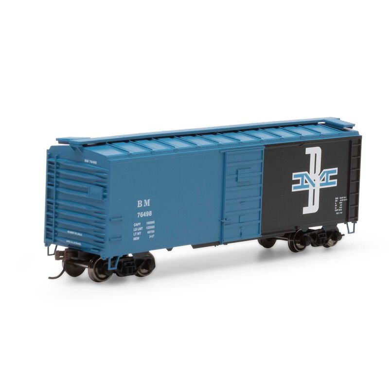 Athearn HO RTR 40' Superior Door Box, B&M #76498 - ATH7617