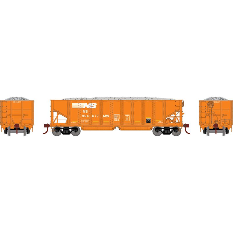 HO 40' Ribbed 3-Bay Ballast Hopper, NS #994677